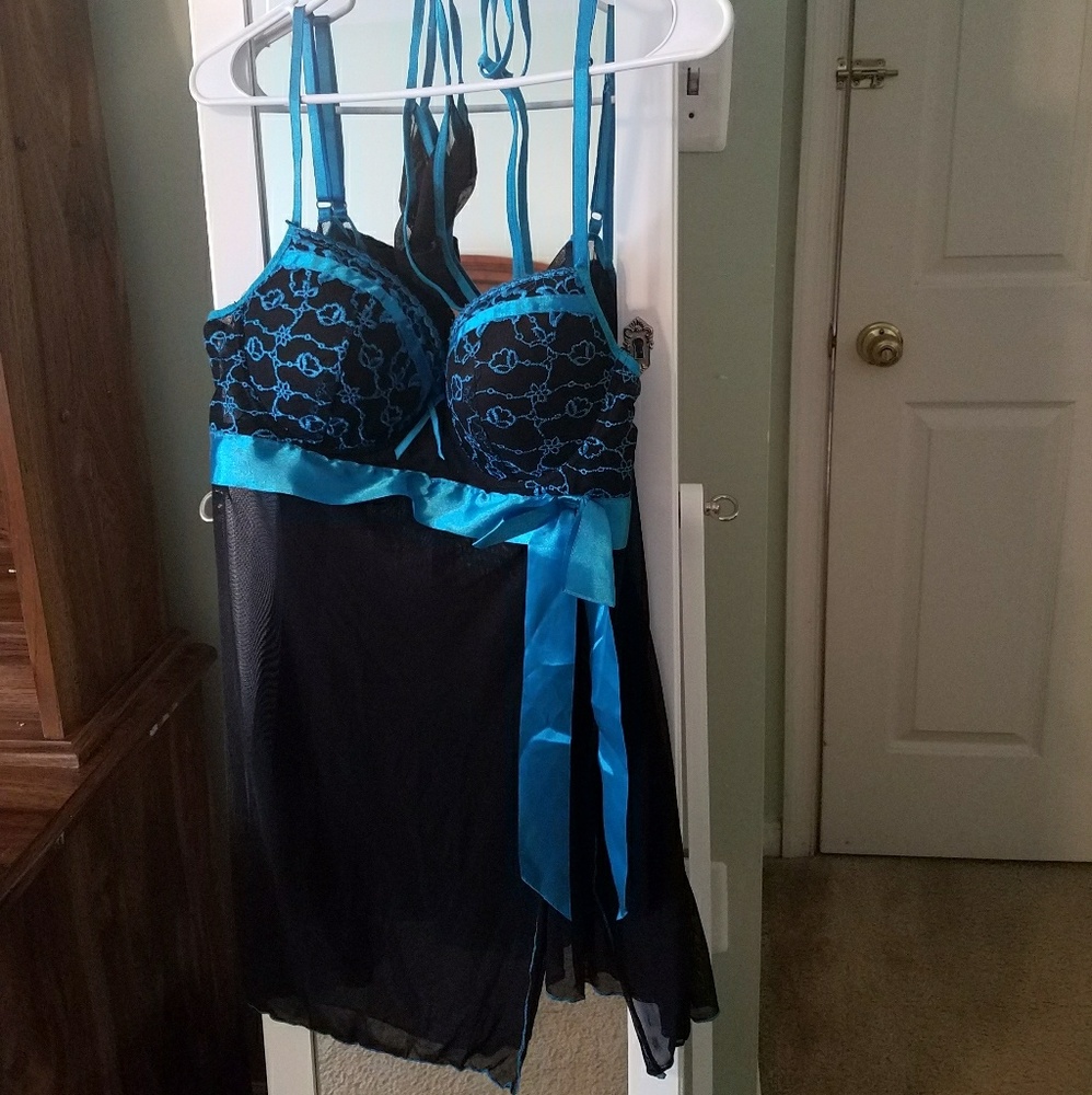 New Mesh Babydoll Lingerie with matching g-string